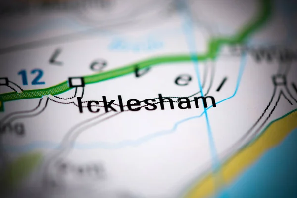 Icklesham Regno Unito Una Carta Geografica — Foto Stock