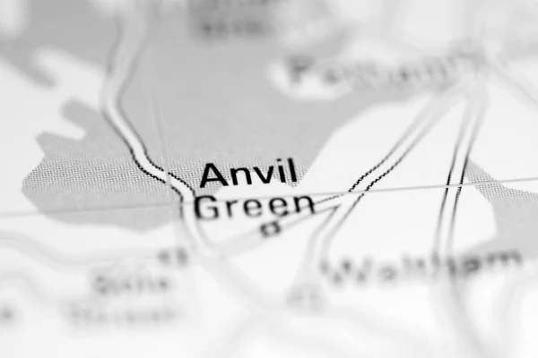 Зелений Велика Британія Географічній Карті — стокове фото