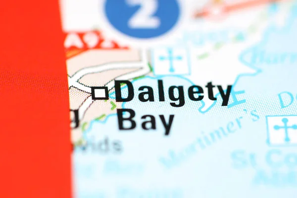 Dalgety Bay Una Mappa Geografica Del Regno Unito — Foto Stock