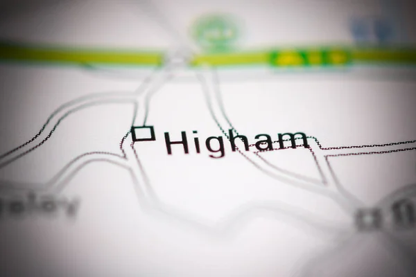 ハイハム 地理地図上のイギリス — ストック写真