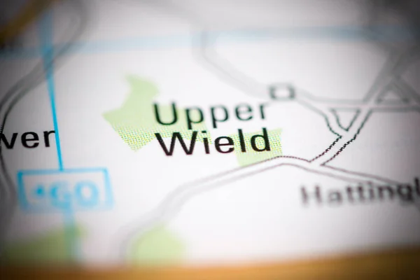 Upper Wield Reino Unido Sobre Mapa Geografia — Fotografia de Stock