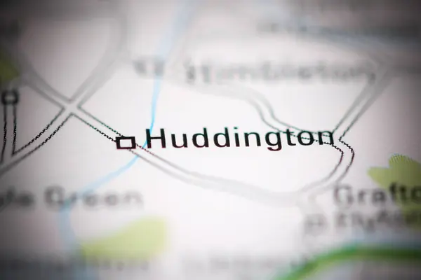 Хаддінгтон Велика Британія Географічній Карті — стокове фото