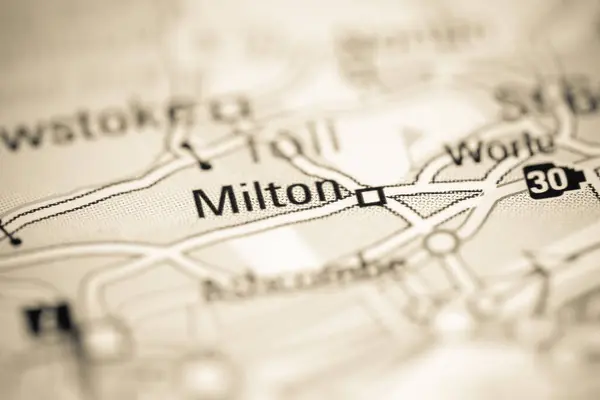 Мілтон Велика Британія Географічній Карті — стокове фото