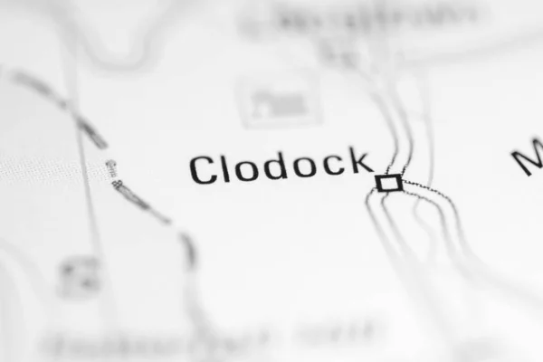 Clodock Reino Unido Mapa Geográfico —  Fotos de Stock