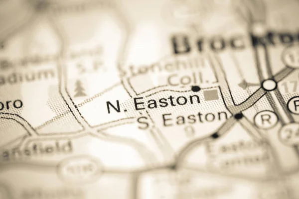 North Easton Massachusetts Eua Sobre Mapa Geografia — Fotografia de Stock