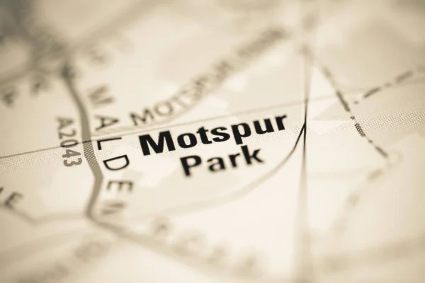 Motspur Park on a map of the United Kingdom