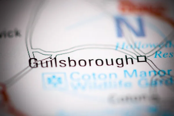 Guilsborough Reino Unido Sobre Mapa Geografia — Fotografia de Stock
