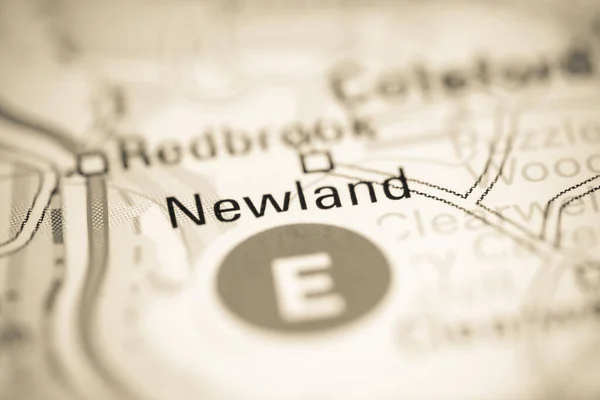 Newland Verenigd Koninkrijk Aardrijkskundekaart — Stockfoto