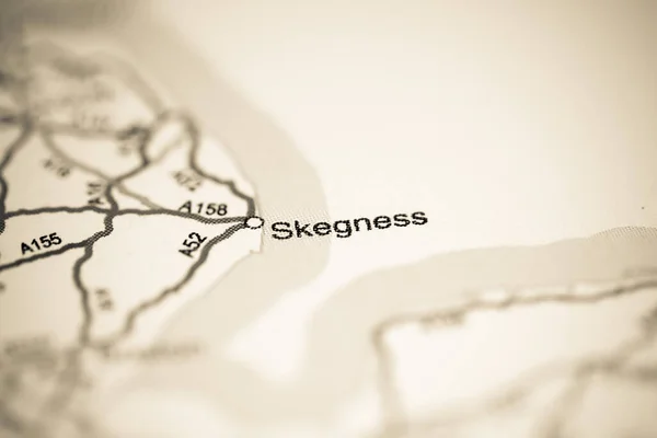Skegness Reino Unido Sobre Mapa Geografia — Fotografia de Stock