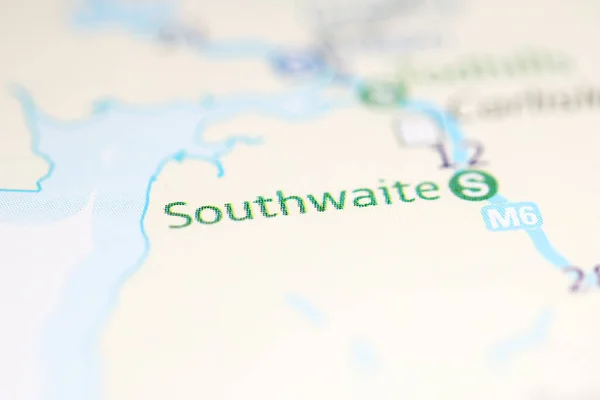 サウスウェイトだ 地理地図上のイギリス — ストック写真