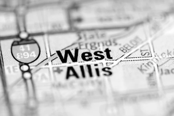 米国の地理地図上の西アリス — ストック写真