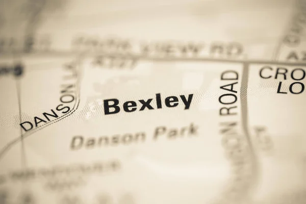 Bexley Карті Сполученого Королівства — стокове фото