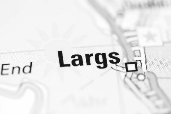 Largs Географічній Карті Великої Британії — стокове фото
