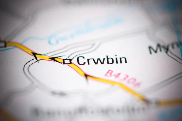 クルビンだ 地理地図上のイギリス — ストック写真