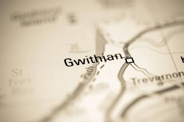 ゲティアンだ 地理地図上のイギリス — ストック写真