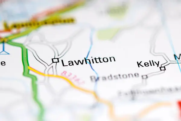 Лауиттон Великобритания Географической Карте — стоковое фото
