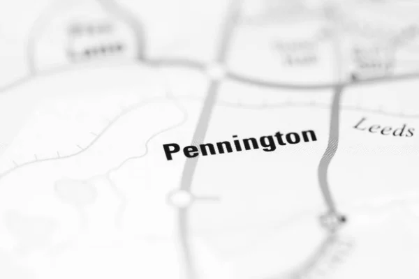 Пеннінгтон Географічній Карті Великої Британії — стокове фото