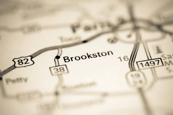 Brookston Texas Eeuu Mapa Geográfico — Foto de Stock