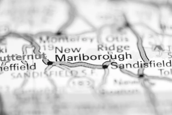 ニュー マールボロだ マサチューセッツ州 地理地図上のアメリカ — ストック写真