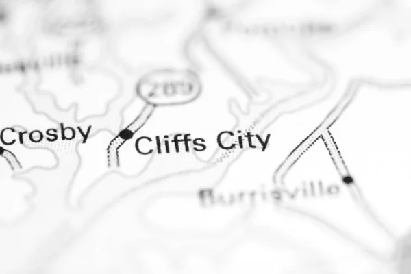 Cliffs City Maryland Usa Een Aardrijkskundekaart — Stockfoto