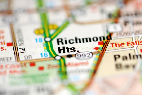 Richmond Heights Γεωγραφικό Χάρτη Των Ηπα — Φωτογραφία Αρχείου