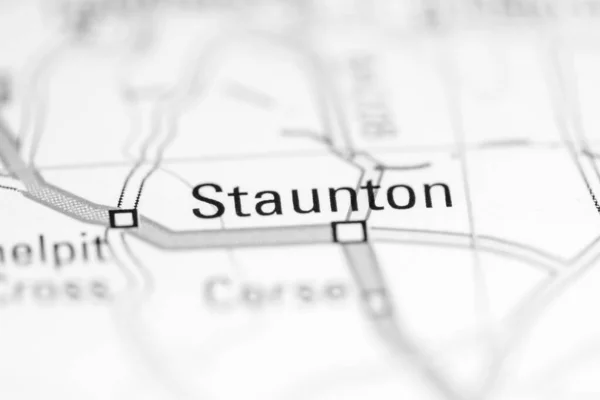 スタントン 地理地図上のイギリス — ストック写真