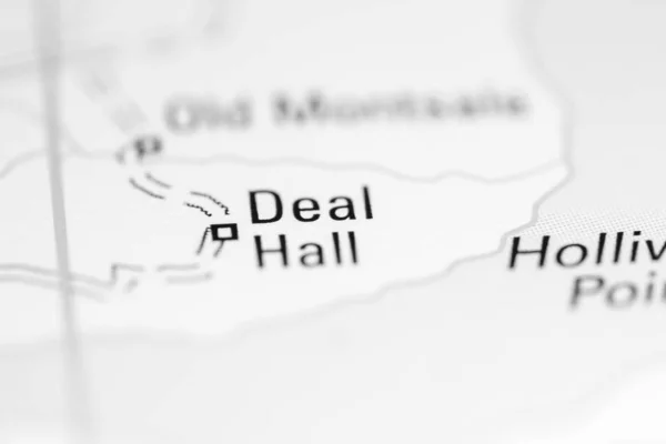 Deal Hall. United Kingdom on a geography map