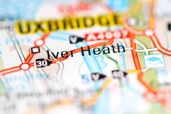 Iver Heath Reino Unido Sobre Mapa Geografia — Fotografia de Stock