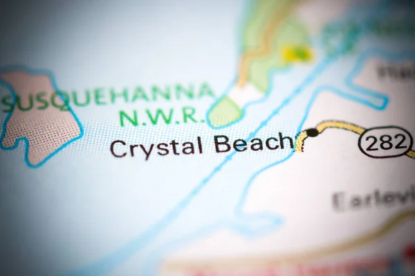 Crystal Beach. Maryland. USA on a geography map