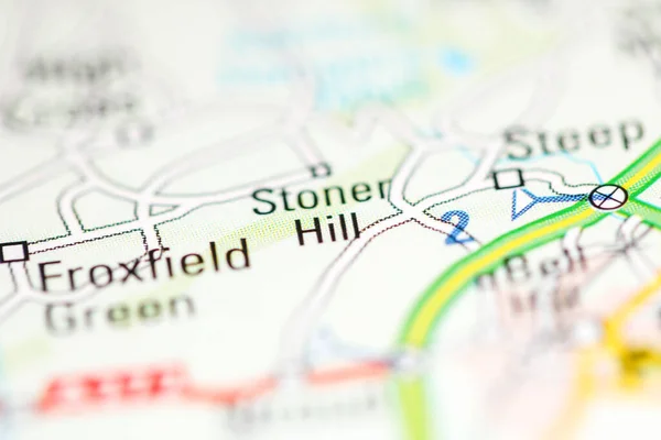 ストーナー 地理地図上のイギリス — ストック写真