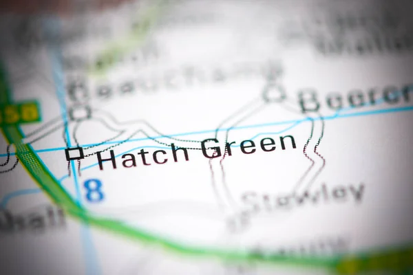 Hatch Green Regno Unito Una Carta Geografica — Foto Stock