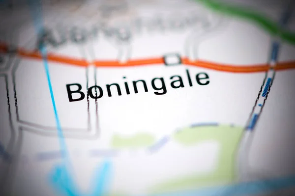 Бонингейл Географической Карте Великобритании — стоковое фото