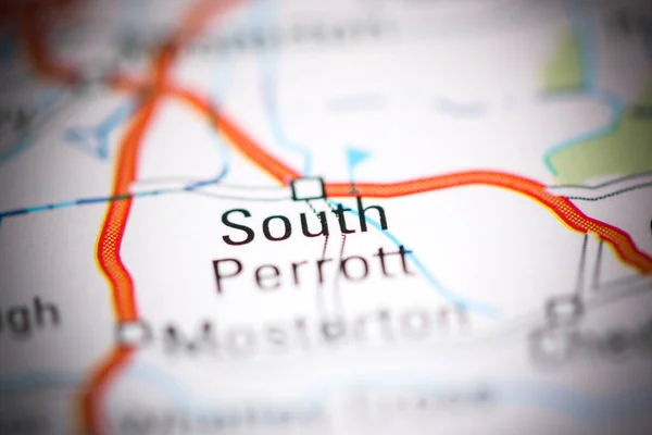 南ペロットだ 地理地図上のイギリス — ストック写真
