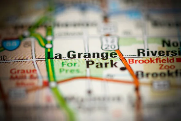 La Grange Park on a map of the United States of America