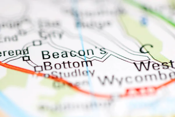 ビーコンのボトム 地理地図上のイギリス — ストック写真