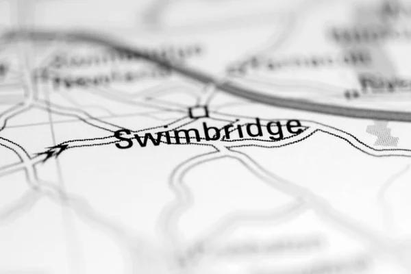 スイムブリッジ 地理地図上のイギリス — ストック写真