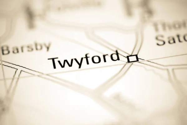 Twyford Geographical Map — 图库照片