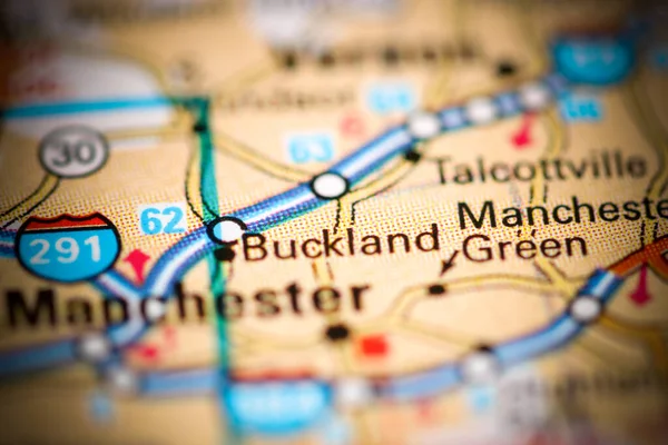 Buckland Connecticut Usa Geography Map — Stock Photo, Image