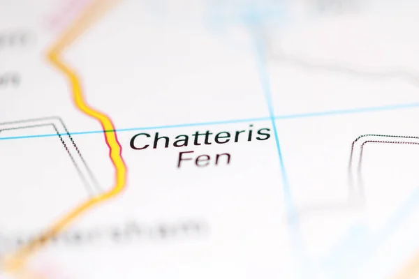 Chatteris Fen Велика Британія Географічній Карті — стокове фото