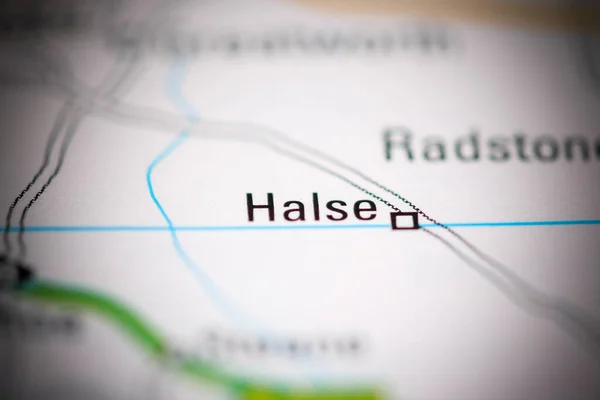Halse United Kingdom Geographical Map — 图库照片