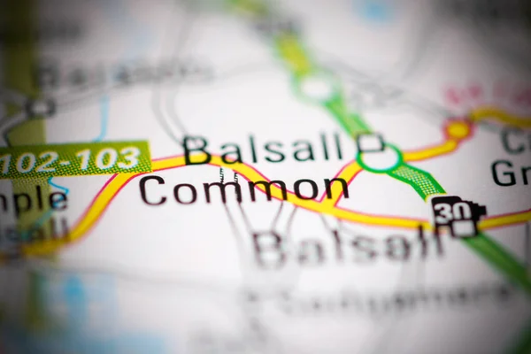 ボール コモン 地理地図上のイギリス — ストック写真