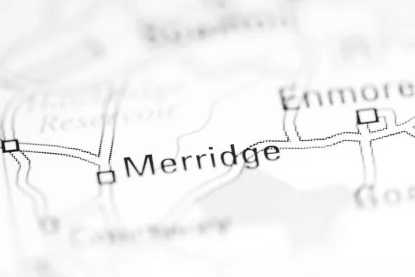 Merridge Reino Unido Mapa Geográfico —  Fotos de Stock