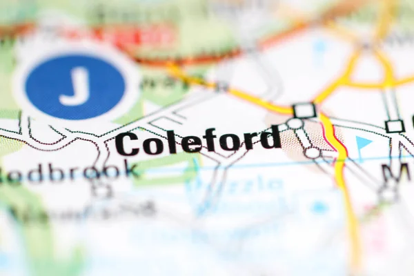 Coleford Reino Unido Sobre Mapa Geografia — Fotografia de Stock