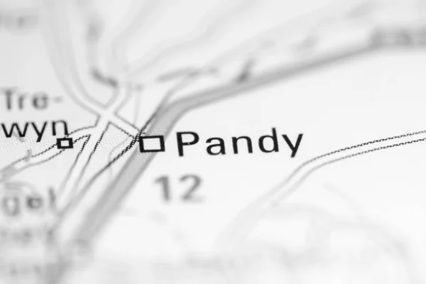 Pandy Reino Unido Mapa Geográfico —  Fotos de Stock