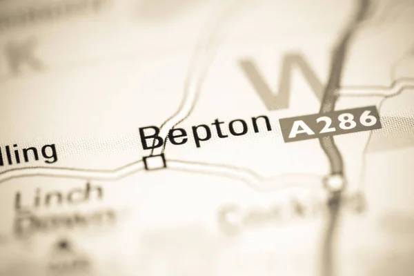 ベプトンだ 地理地図上のイギリス — ストック写真