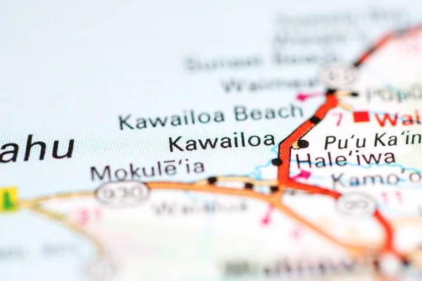 Kawailoa Hawaii Usa Geography Map — Stock Photo, Image