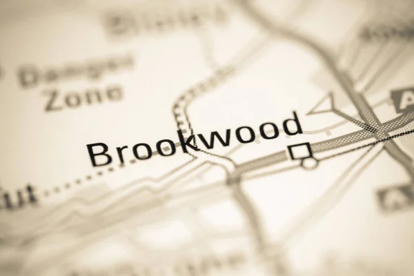 Brookwood Birleşik Krallık Coğrafya Haritasında — Stok fotoğraf