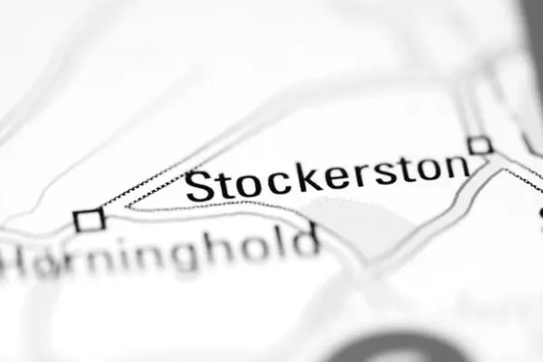 イギリスの地理地図上のStockerston — ストック写真