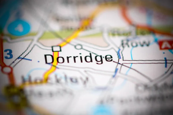 Dorridge Reino Unido Sobre Mapa Geografia — Fotografia de Stock