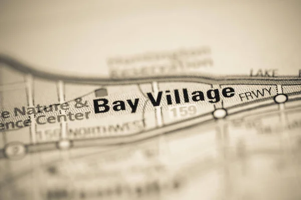 Bay Village Mapa Los Estados Unidos América — Foto de Stock